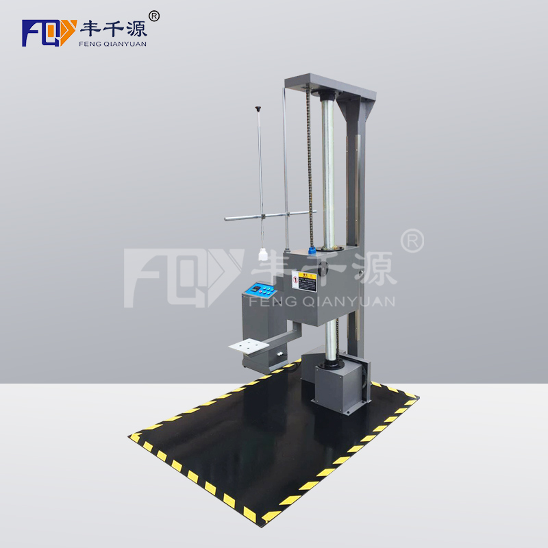 广州丰千源单臂双臂跌落试验机单双翼包装箱纸箱棱角面自由跌落试验台测试仪
